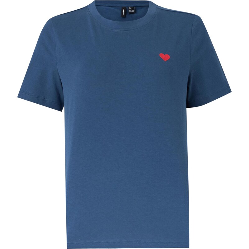 VERO MODA Tričko VMPaulina ultramarínová / čerešňová 67792215