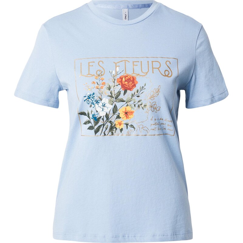 ONLY Tričko ONLAmberdine pastelovo modrá / zelená / oranžová / červená 67792217