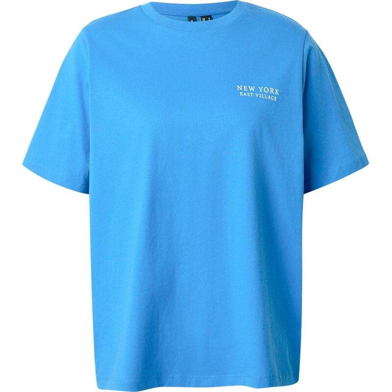 VERO MODA Tričko VMYVONNE CATY nebesky modrá / biela 67792218