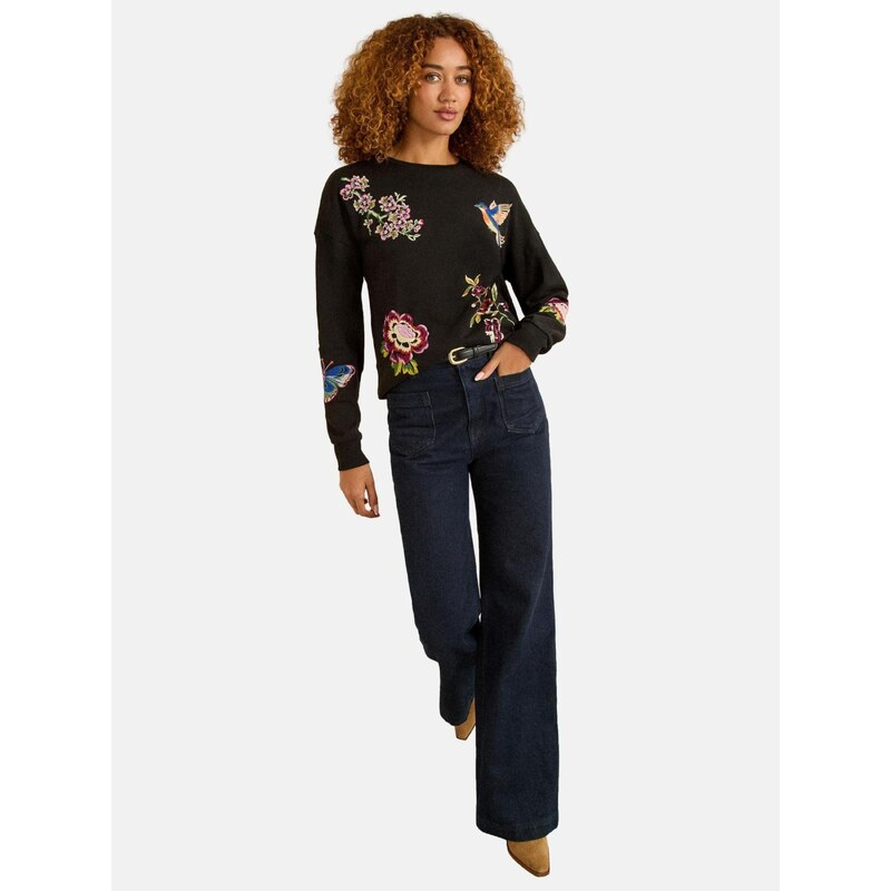 love & roses Mikina modrá / zelená / ružová / čierna 67792345