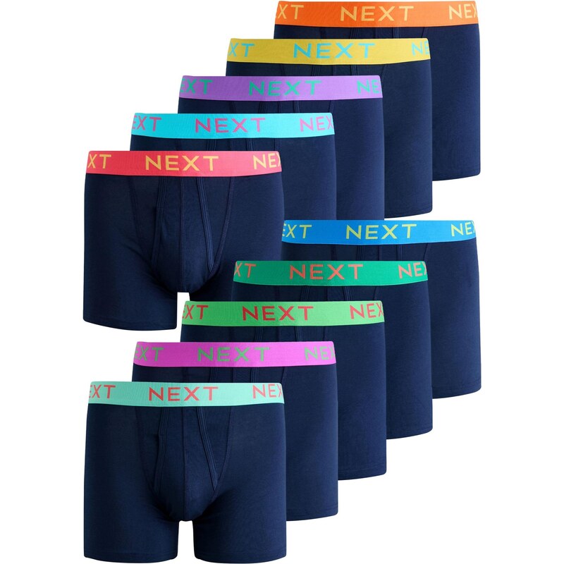 Next Boxerky modrá / námornícka modrá / zelená / oranžová 67792409