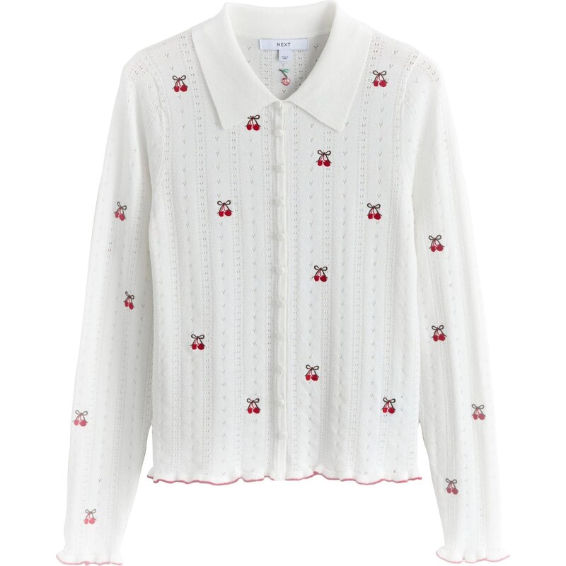 Next Kardigán zelená / červená / biela 67792438