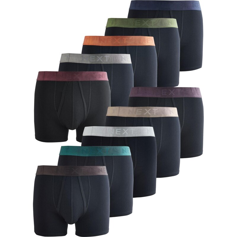 Next Boxerky hrdzavohnedá / tmavofialová / čierna / strieborná 67792452