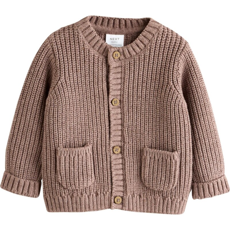 Next Kardigán hnedá / biela 67792459