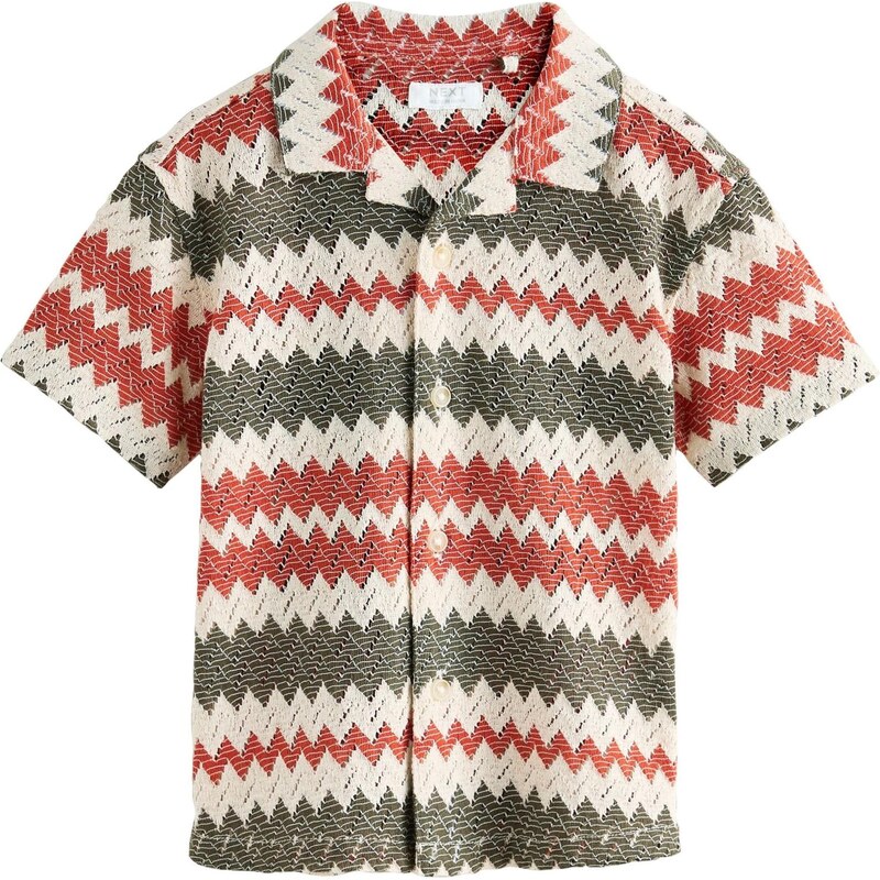 Next Košeľa zelená / červená / biela 67792508