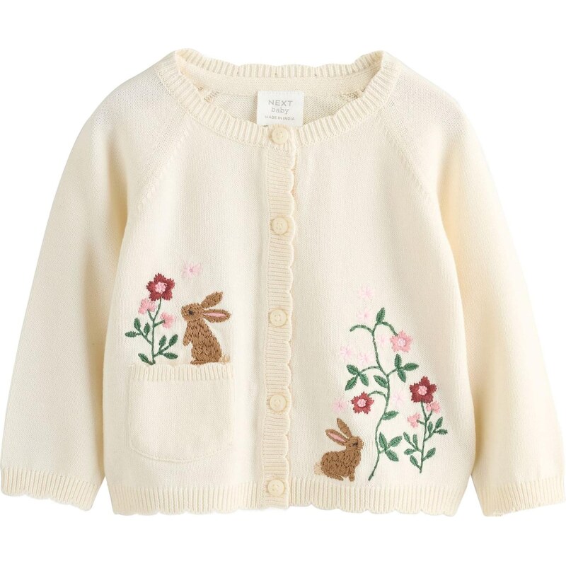 Next Kardigán krémová / brokátová / zelená / rosé 67792531