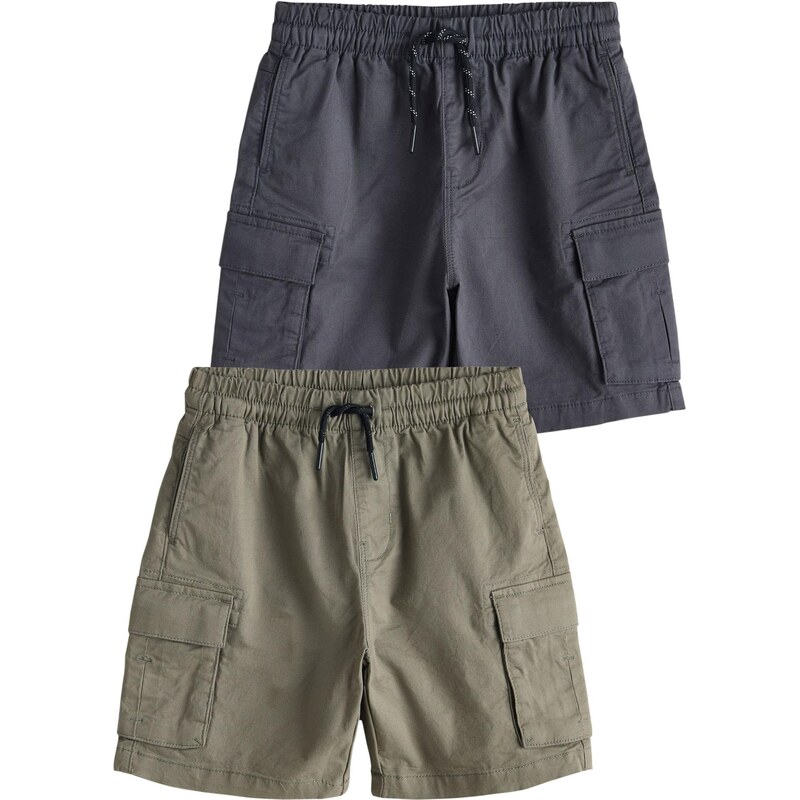 Next Nohavice tmavosivá / zelená 67792527