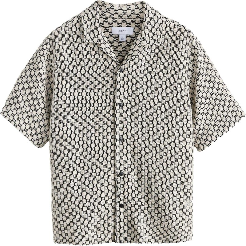 Next Košeľa čierna / biela 67792636
