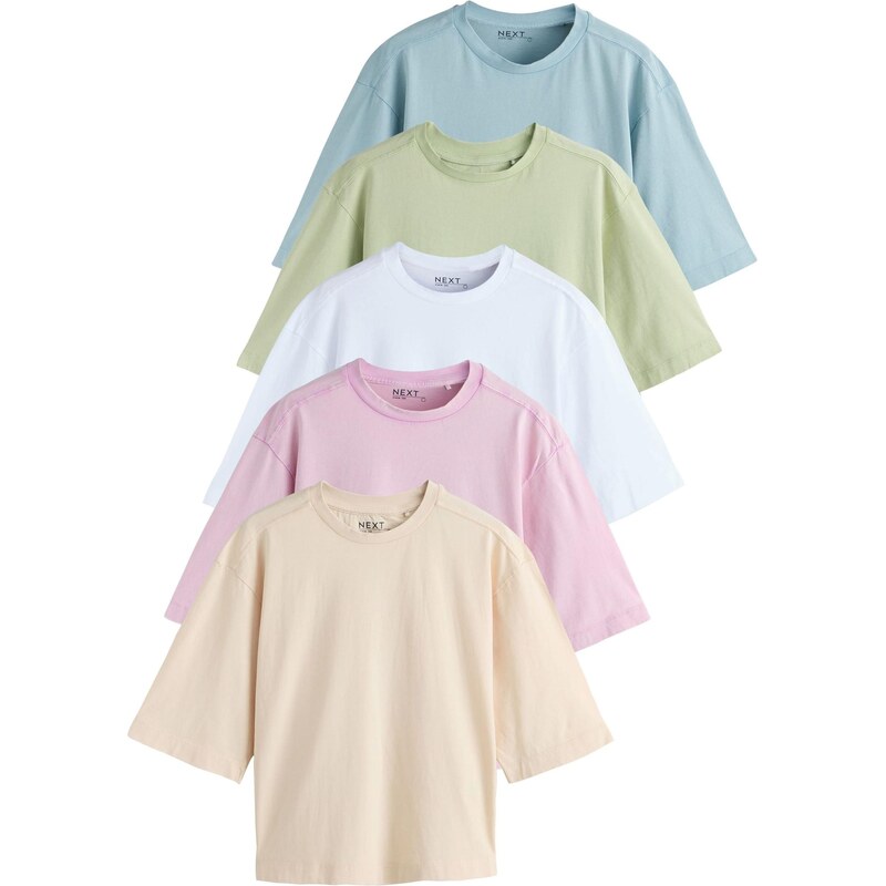 Next Tričko modrozelená / svetlomodrá / mätová / pastelovo oranžová / 67792652