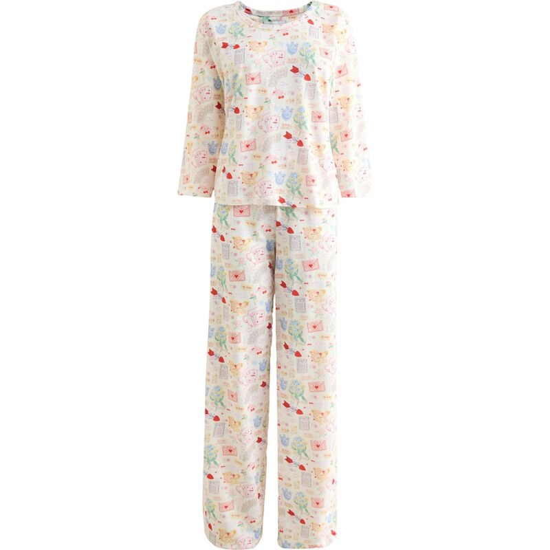 Cath Kidston Pyžamo modrá / žltá / červená / biela 67792686