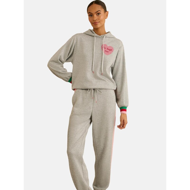 love & roses Mikina sivá / ružová / červená 67792759