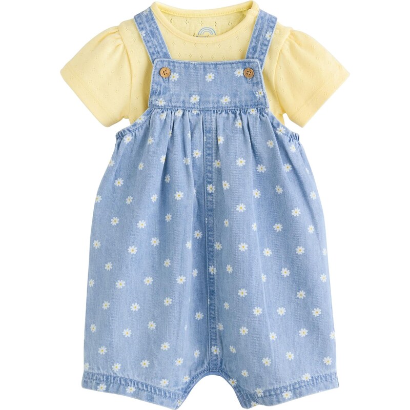 Next Set modrá denim / žltá / biela 67792751