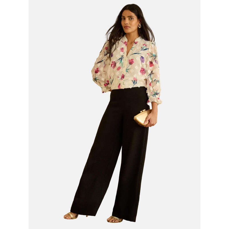 love & roses Blúzka slonová kosť / zelená / fialová / tmavoružová 67792770