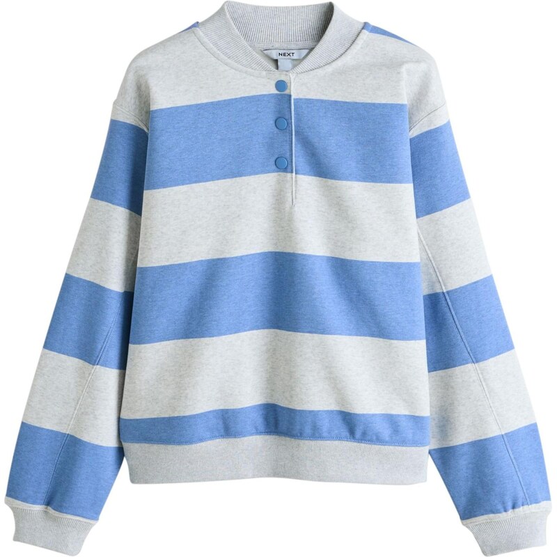 Next Mikina kráľovská modrá / sivá melírovaná 67792820