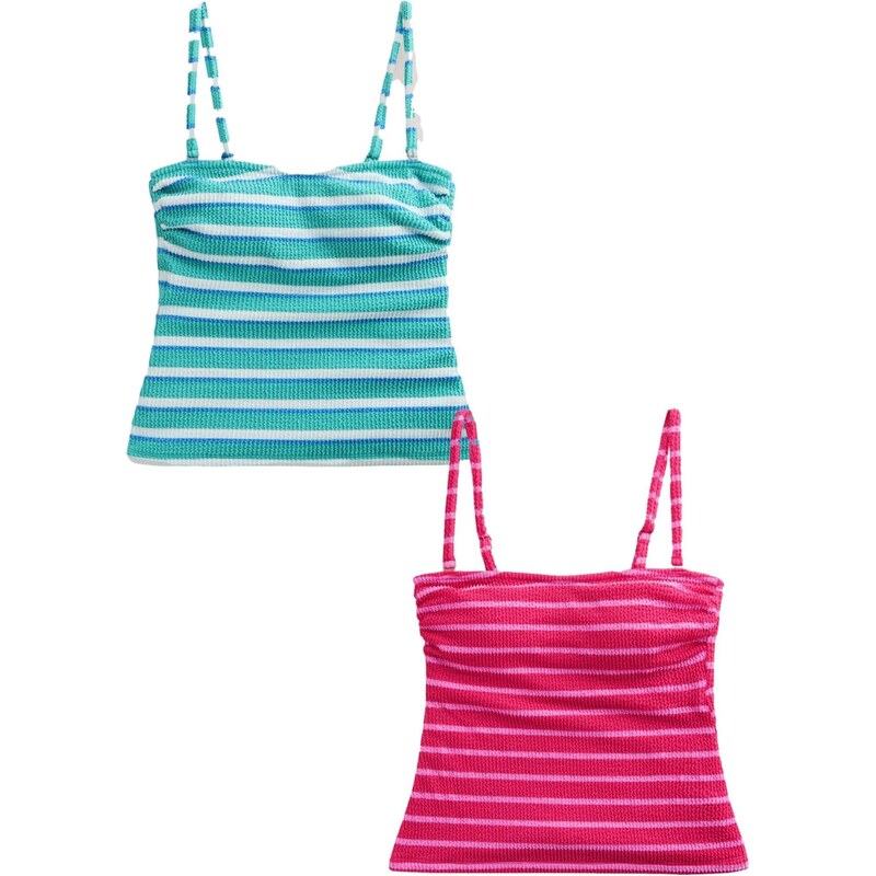 Next Tankinový top modrá / azúrová / ružová / staroružová / biela 67792816