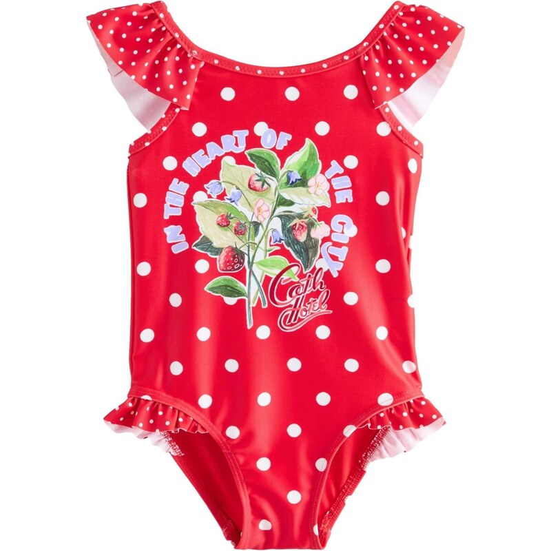 Next Jednodielne plavky svetlozelená / svetlofialová / červená / biela 67792821