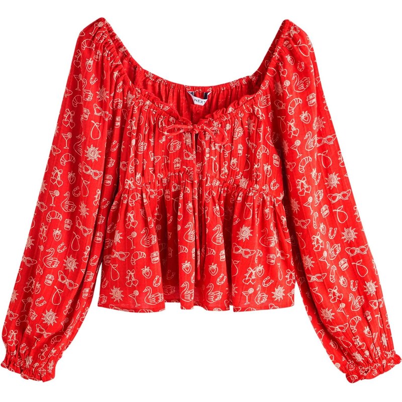 Next Blúzka červená / biela 67792826
