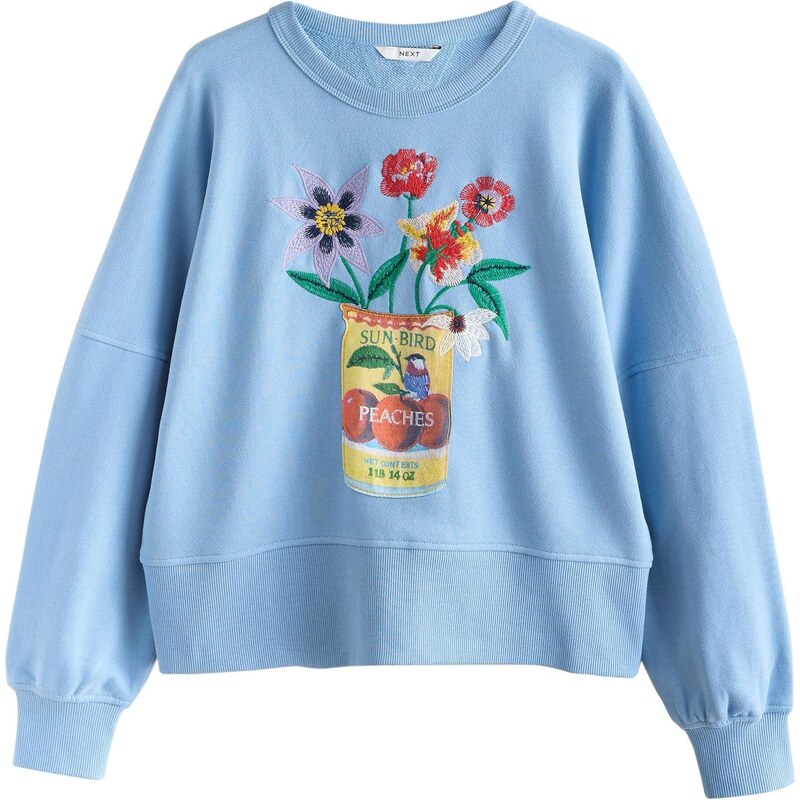 Next Mikina nebesky modrá / svetložltá / zelená / červená 67792828