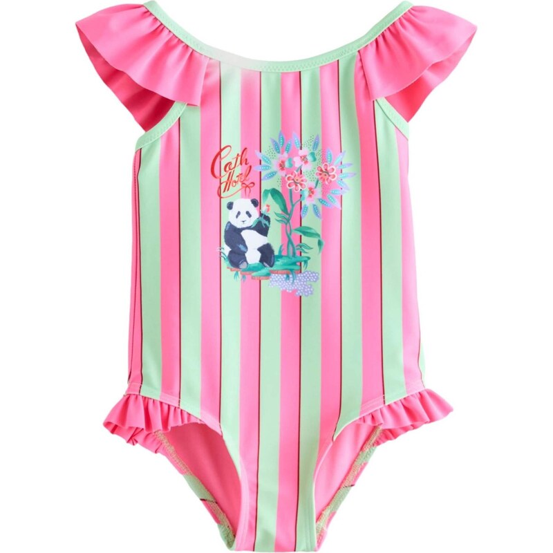 Next Jednodielne plavky mätová / levanduľová / svetloružová / biela 67792841