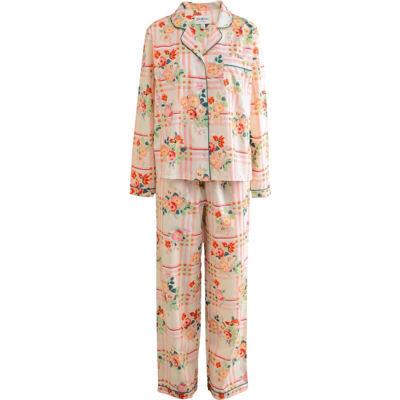 Cath Kidston Pyžamo petrolejová / mätová / oranžová / staroružová 67792856