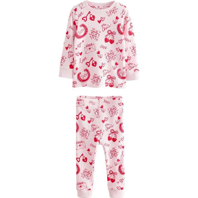 Next Pyžamo červená / biela 67792900