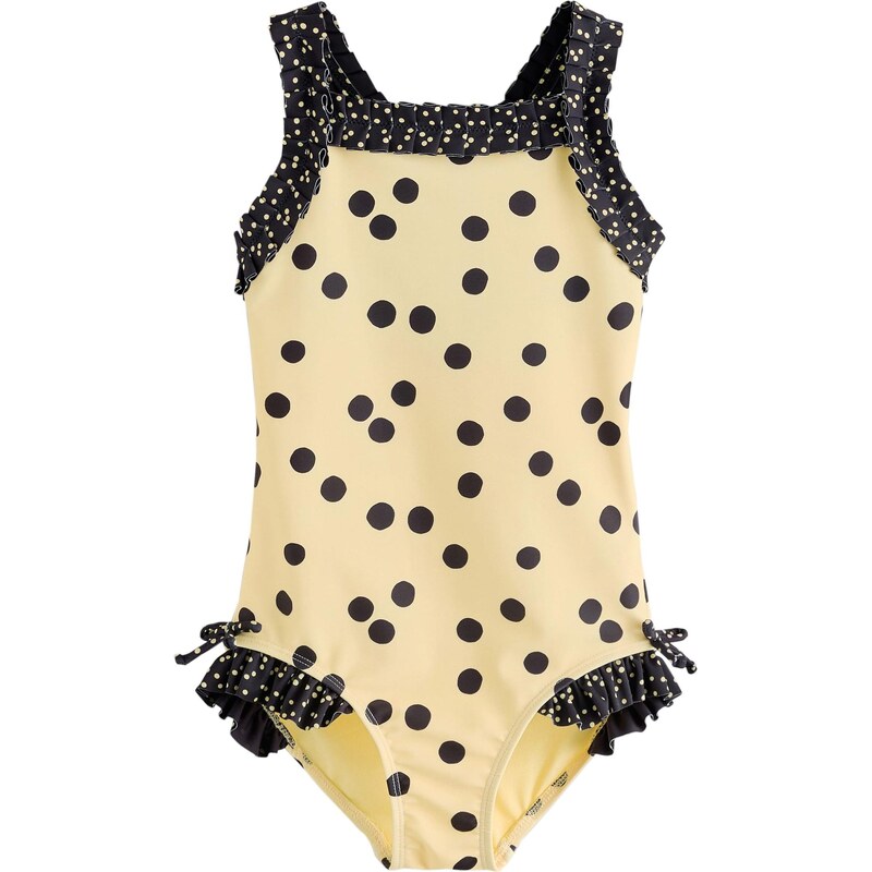 Next Jednodielne plavky pastelovo žltá / čierna 67792917