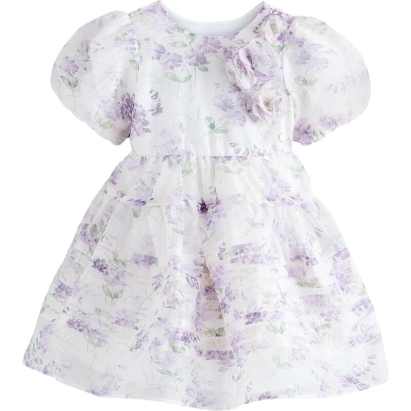 LAURA ASHLEY Šaty Organza levanduľová / biela 67792933