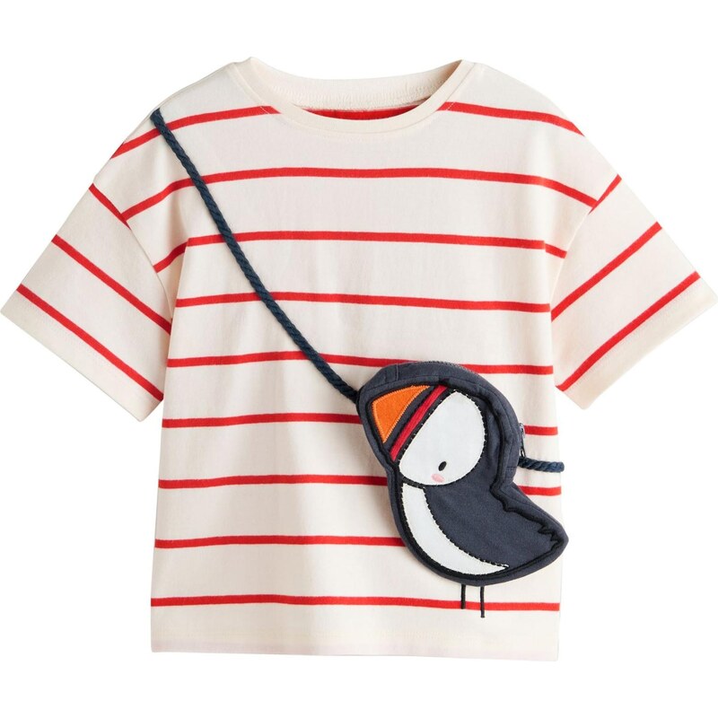 Next Tričko béžová / červená / čierna 67792945