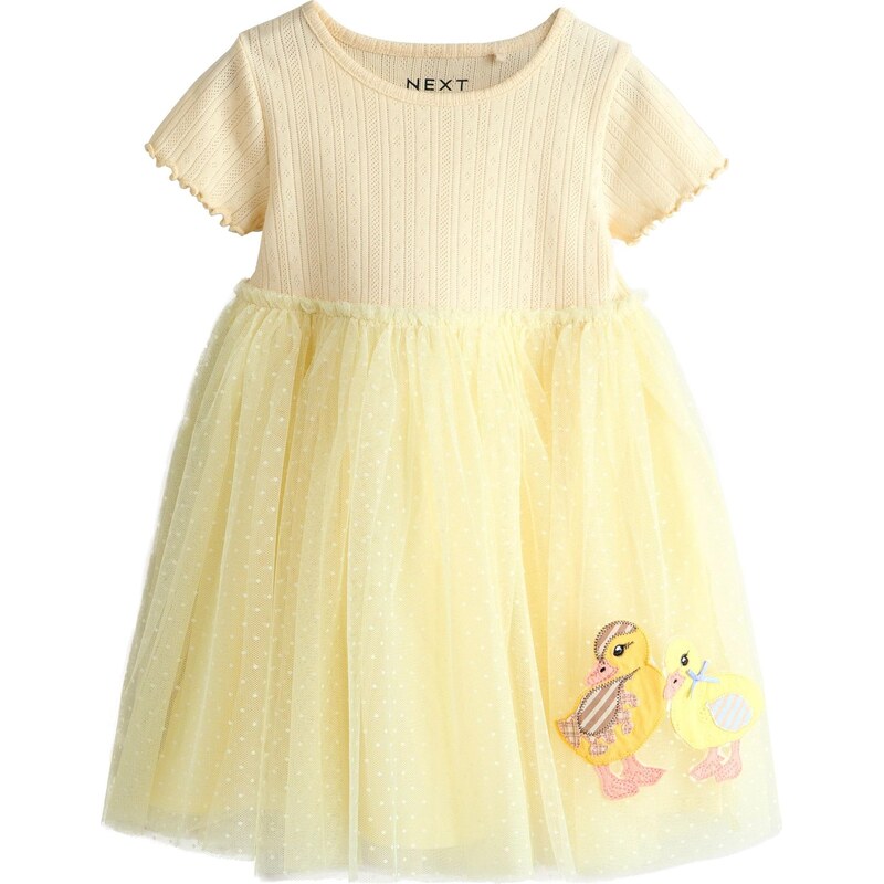 Next Šaty svetlomodrá / svetlohnedá / žltá / čierna 67792944