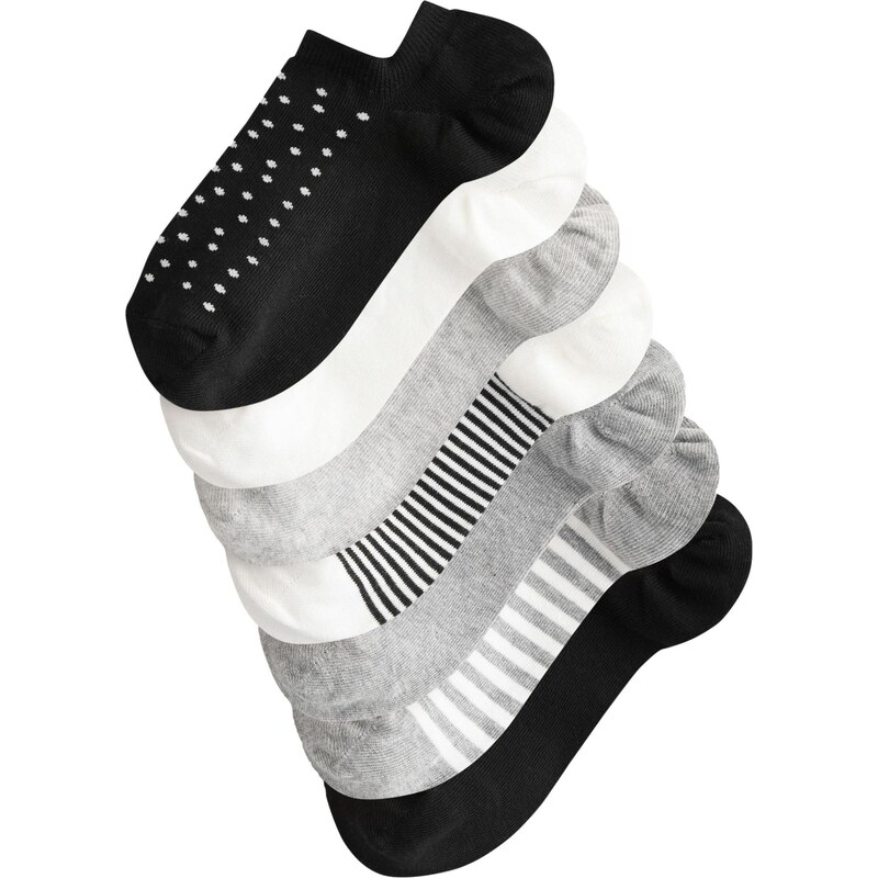 Next Ponožky svetlosivá / čierna / biela 67792983