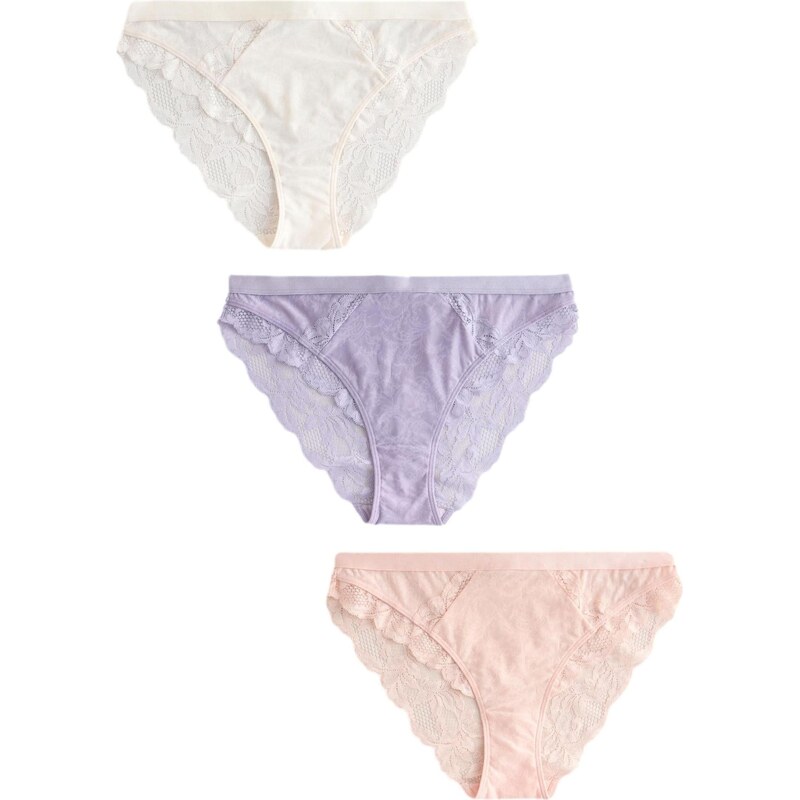 Next Nohavičky krémová / levanduľová / pastelovo oranžová 67792991