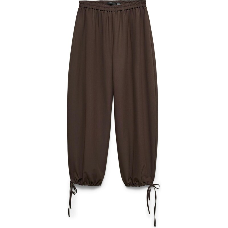 VERO MODA Nohavice VMLeia tmavohnedá 67803294
