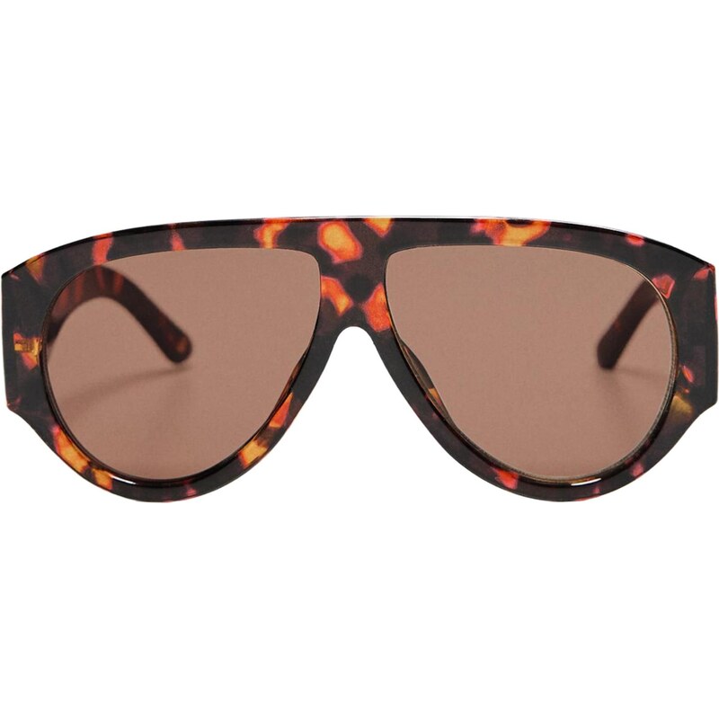 Bershka Slnečné okuliare hnedá / žltá / oranžová 67793307