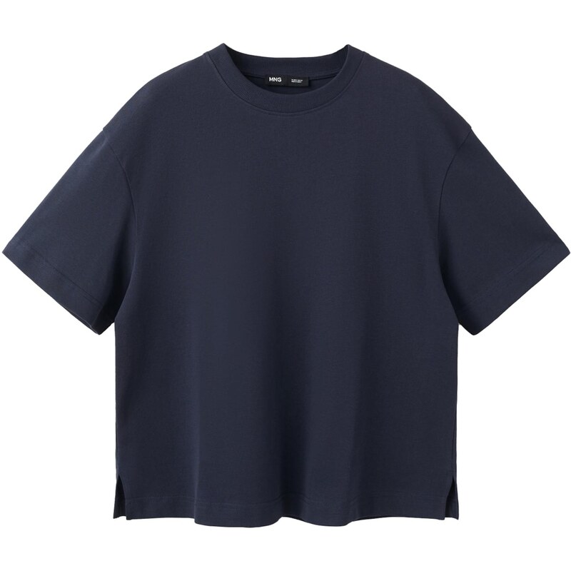 MANGO Tričko SITA námornícka modrá 67793324