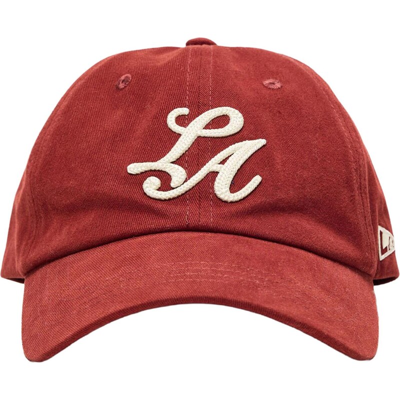 Bershka Čiapka hrdzavo červená / biela 67793321