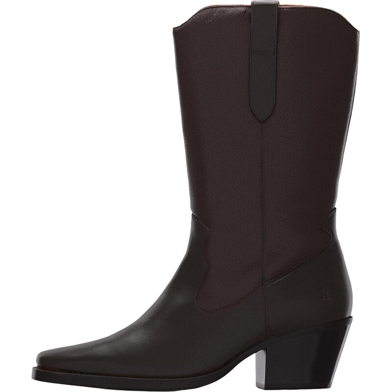 BRONX Kovbojské čižmy Cassi-dy tmavohnedá 67793349