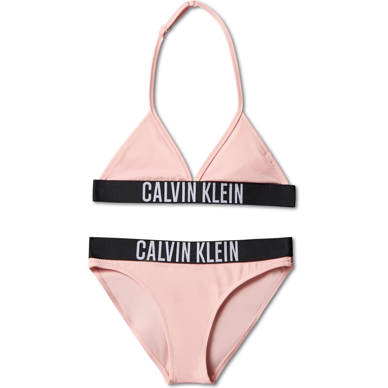 Calvin Klein Swimwear Bikiny Intense Power svetlosivá / ružová / 67793354