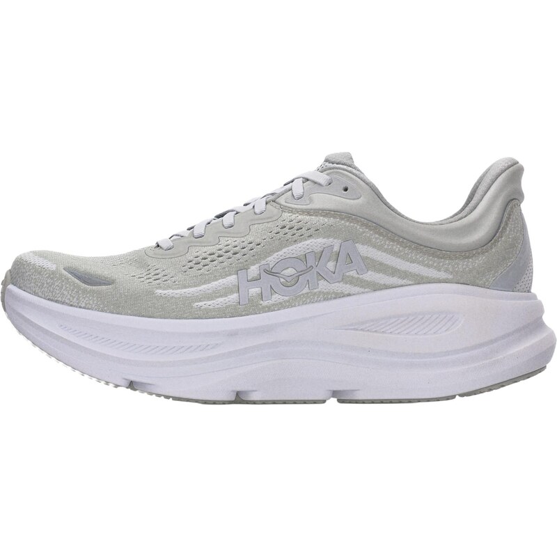 HOKA Bežecká obuv BONDI 9 sivobéžová / svetlosivá / biela 67793374