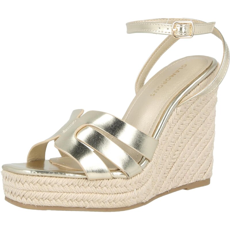 GLAMOROUS Remienkové sandále zlatá 67793401