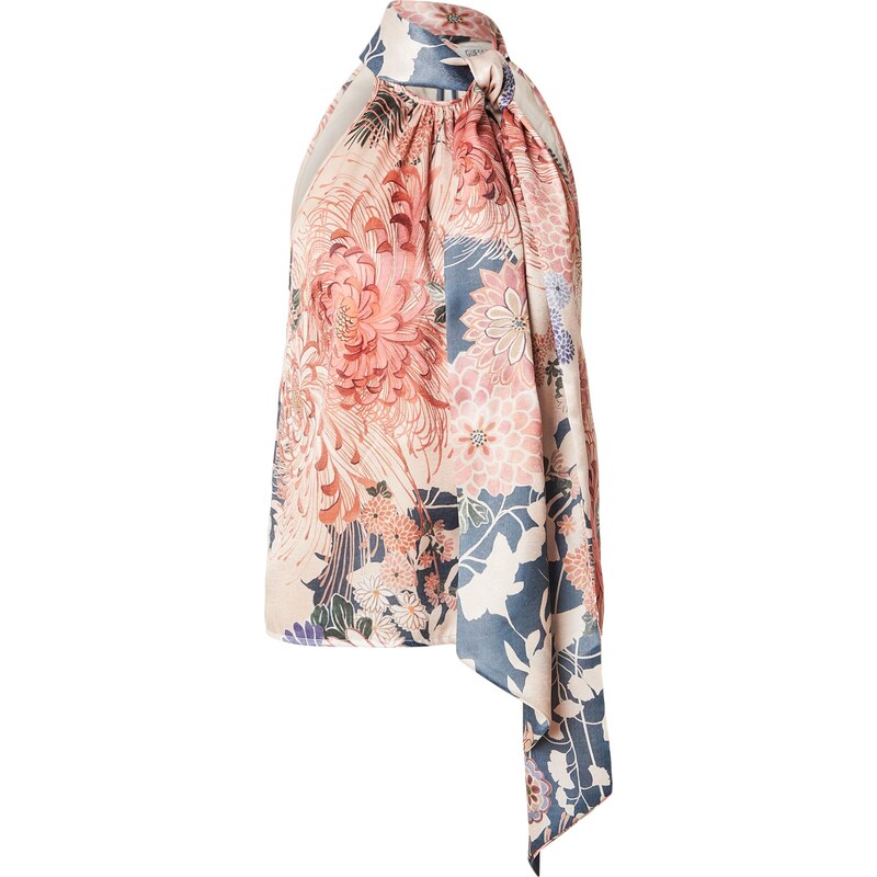 GUESS Blúzka FOULARD svetlobéžová / opálová / svetlofialová / 67793430