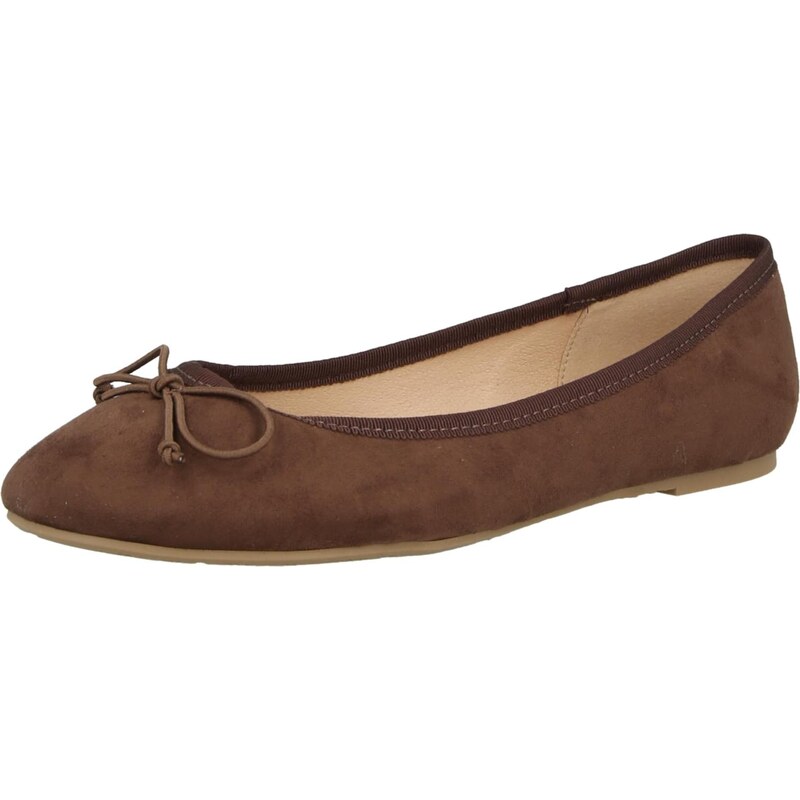 ABOUT YOU Baleríny Beyza tmavohnedá 67793465