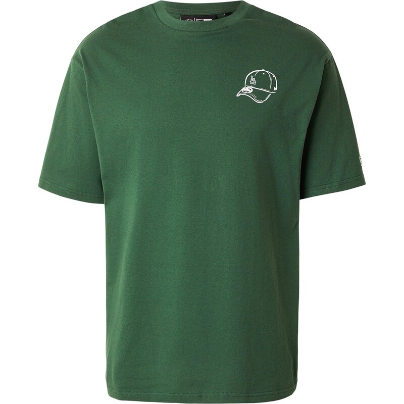 NEW ERA Tričko MLB BASEBALL tmavozelená / biela 67793524