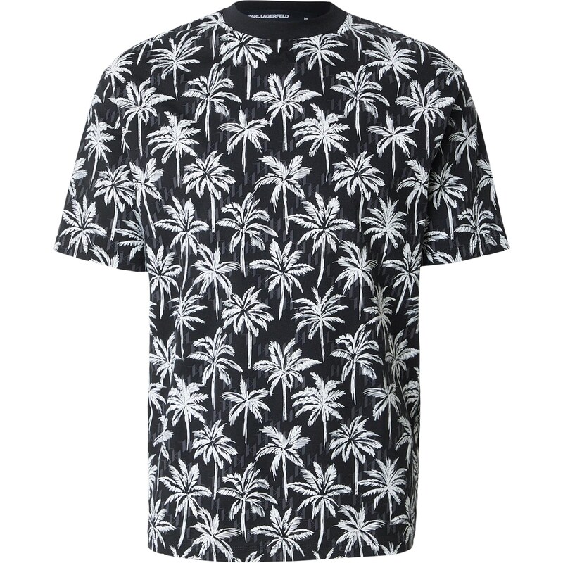 Karl Lagerfeld Tričko sivá / čierna / biela 67793538