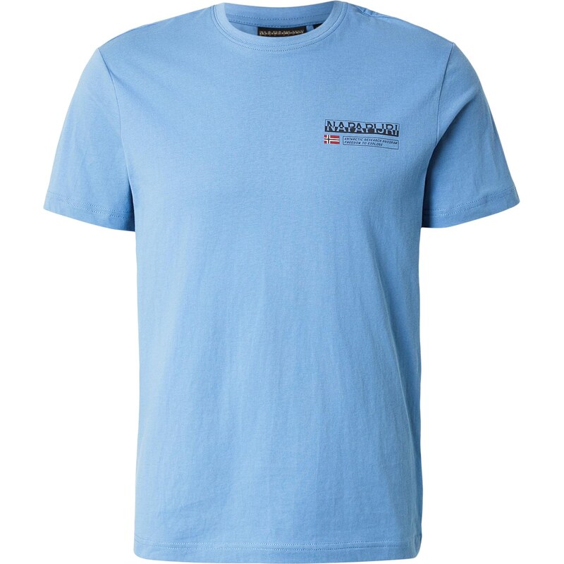 NAPAPIJRI Tričko S-KASBA nebesky modrá / čierna 67793520
