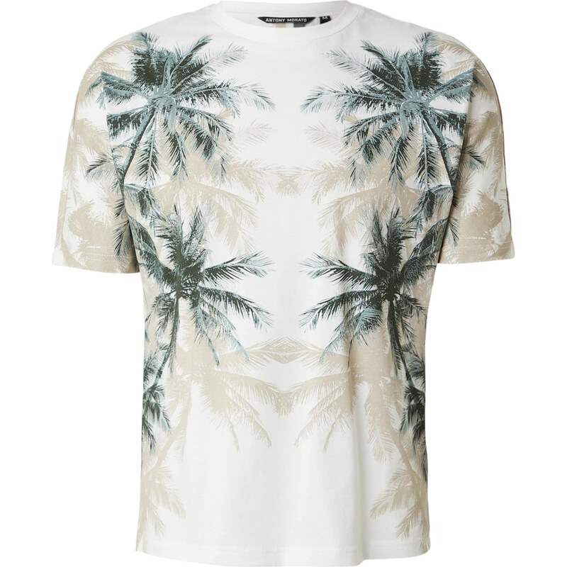 ANTONY MORATO Tričko piesková / tmavozelená / prírodná biela 67793555