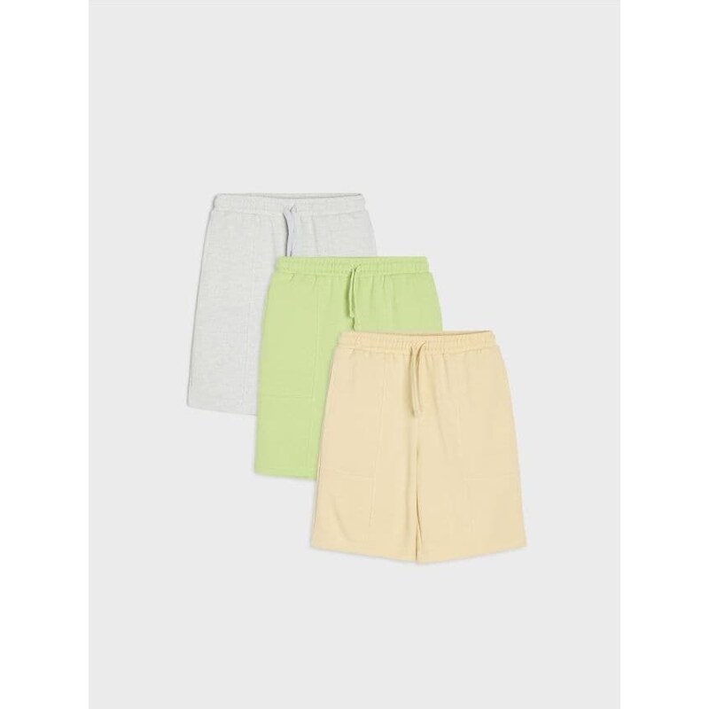 Sinsay - Šortky po kolená z úpletu French Terry, 3 balenie - 67789486