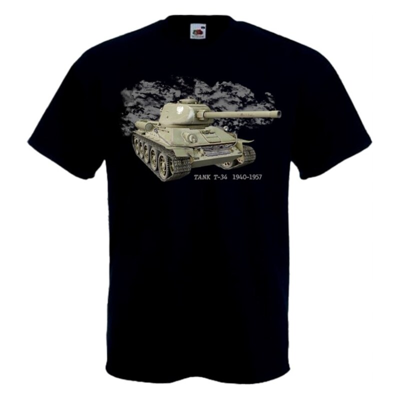 Fruit of the Loom Army Collection - Tank T-34 (tričko) 67798379