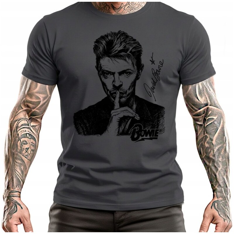 Fruit of the Loom David Bowie - Portrait (Anthracite) (tričko) 67798383