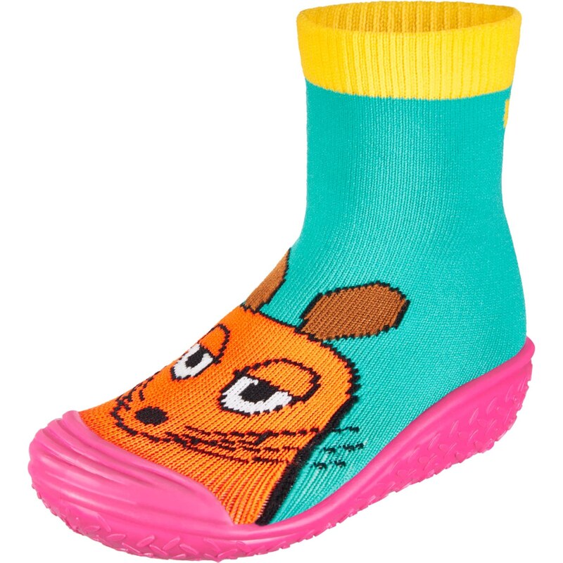 PLAYSHOES Plážové / kúpacie topánky Die Maus Freunde tyrkysová / žltá 67802479
