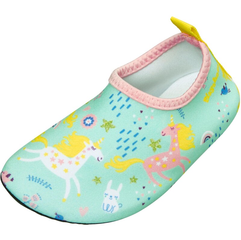PLAYSHOES Plážové / kúpacie topánky Einhorn modrá / žltá / mätová / 67802498